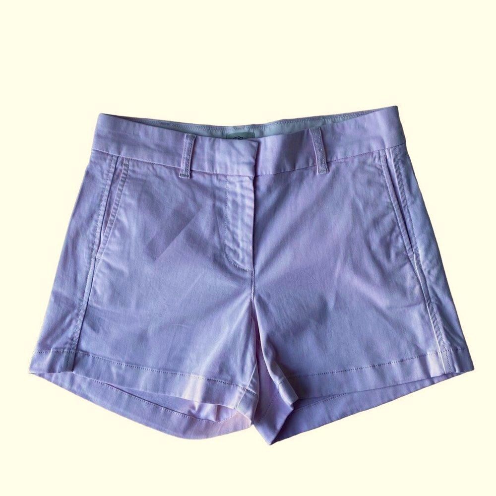 J. Crew Pink Cotton Chino Shorts SZ 2